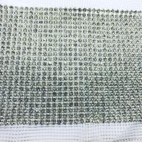 Bande de strass a coudre 3mm base metal strass cristal 24 rangs 1