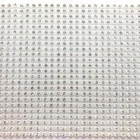 Bande de strass a coudre 3mm blanc strass cristal 24 rangs