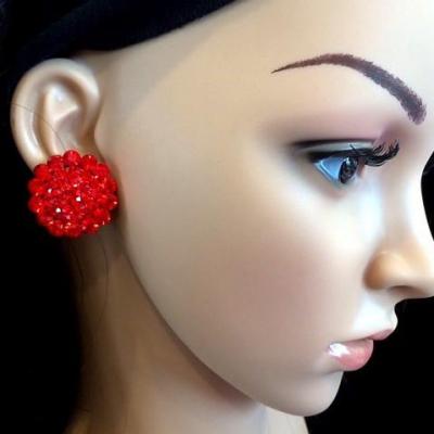 Boucles d'oreille en strass