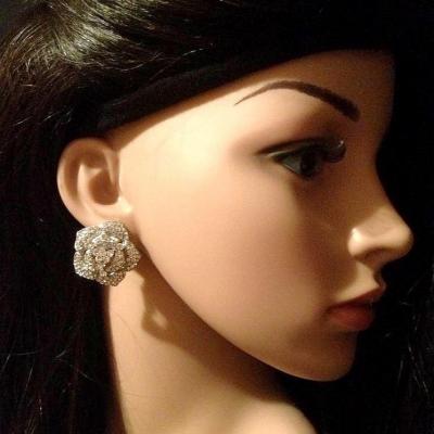 Boucles d'oreille en strass