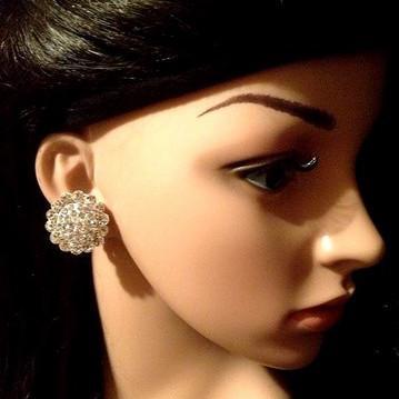 Boucles d'oreille en strass