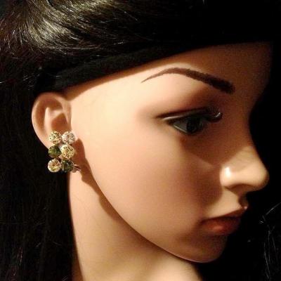 Boucles d'oreille en strass