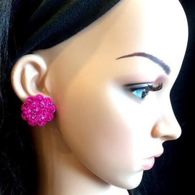 Boucles d'oreille en strass