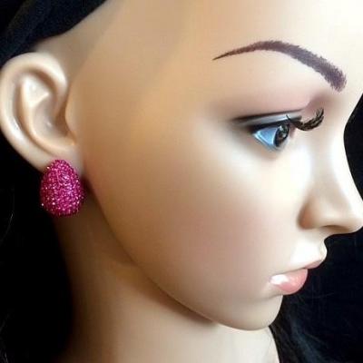 Boucles d'oreille en strass