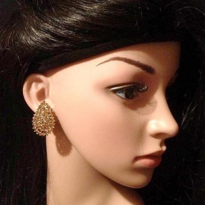 Boucles d'oreille en strass