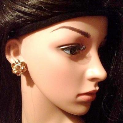 Boucles d'oreille en strass