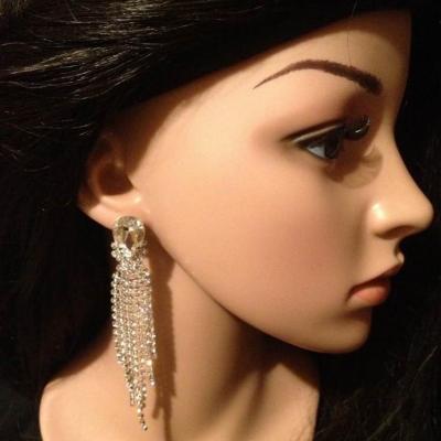 Boucles d'oreille en strass