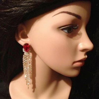 Boucles d'oreille en strass