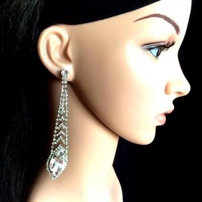 Boucles d'oreille en strass