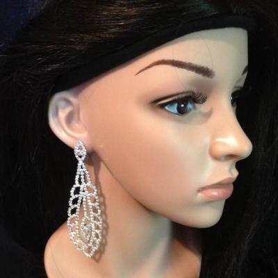 Boucles d'oreille en strass