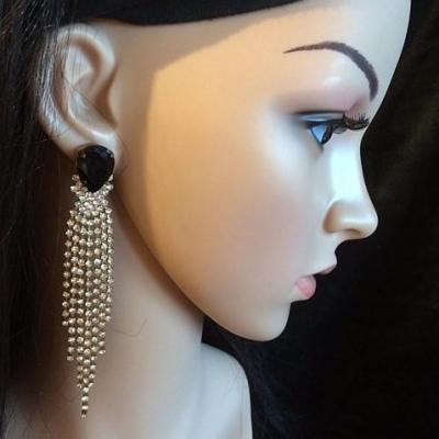 Boucles d'oreille en strass