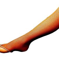 Collant resille de danse qualite rpofessionnel sans pieds avec galon de strass toast col05t