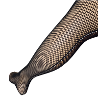 Collant resille noir avec couture ligne de strass