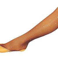 Collant resille sans pieds tout strasse qualite professionnel pour danse dark toast toffy