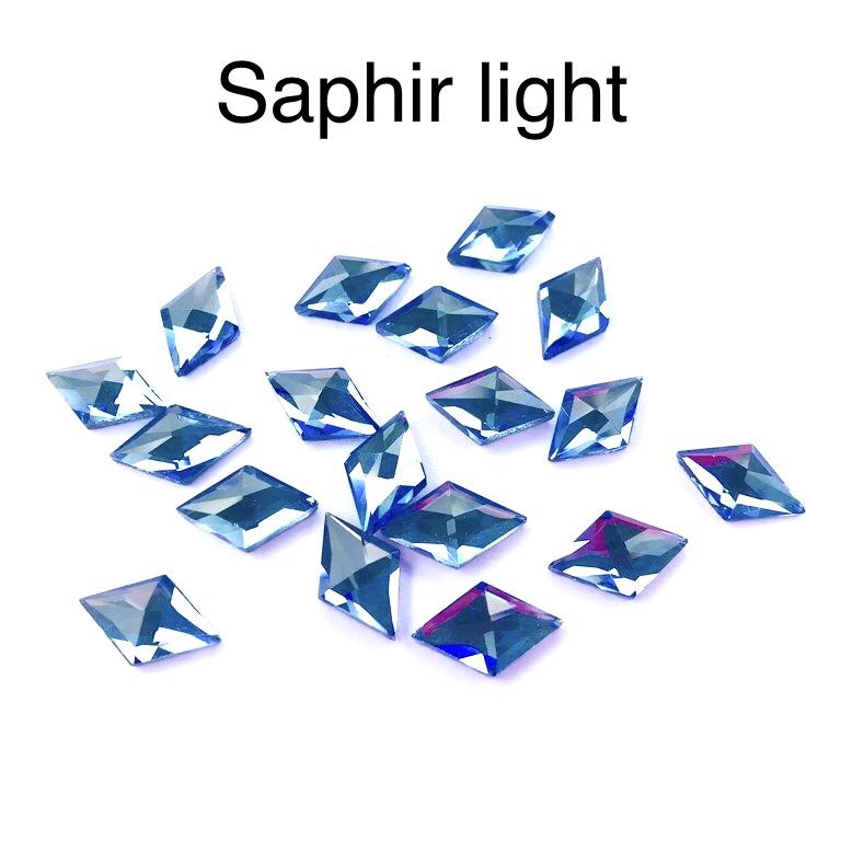 Element hotfix thermocollant forme saphir light bleu hf 2810