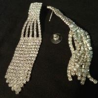 G bo 45 boucle d oreilles en strass