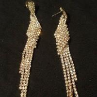 G bo 55 boucles d oreilles en strass
