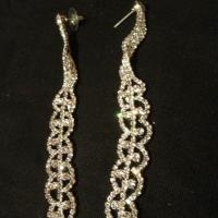 G bo 61 boucles d oreilles en strass