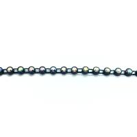 Galon de strass a coudre cristal ab base plastique noir 3mm