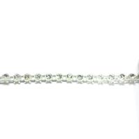 Galon de strass elastique a coudre cristal base plastique translucide 3mm