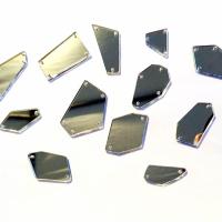 Miroirs a coudre argent pour tenue de scene