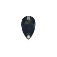 Pierre a coudre en verre cristal jet noir 10 18 8065