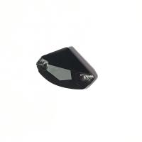Pierre a coudre en verre cristal jet noir 12 19 8072