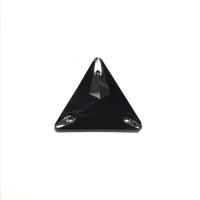 Pierre a coudre en verre cristal jet noir 16 16 8069