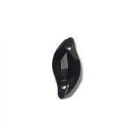 Pierre a coudre en verre cristal jet noir 9 20 8071