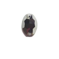 Pierre a coudre en verre cristal metal silver 11 16 8063