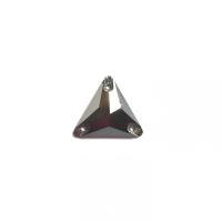 Pierre a coudre en verre cristal metal silver 16 16 8069