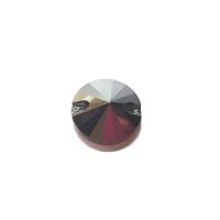 Pierre a coudre en verre cristal metal silver 16 8041