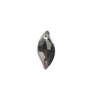 Pierre a coudre en verre cristal metal silver 9 20 8071