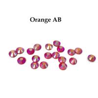 Strass hotfix thermocollant ss16 orange ab 4mm
