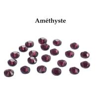 Strass hotfix thermocollant ss20 5mm amethyste