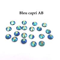 Strass hotfix thermocollant ss20 5mm bleu capri ab