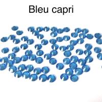 Strass hotfix thermocollant ss20 5mm bleu capri