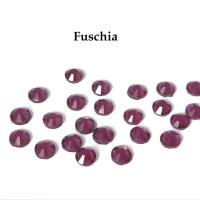 Strass hotfix thermocollant ss34 fuschia 7mm