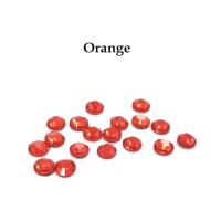 Strass hotfix thermocollant ss34 orange 7mm
