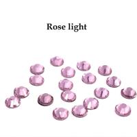 Strass hotfix thermocollant ss34 rose light 7mm