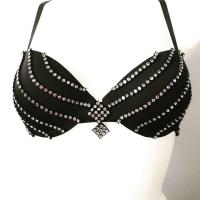 Tenue de scene soutiens gorge en strass n1